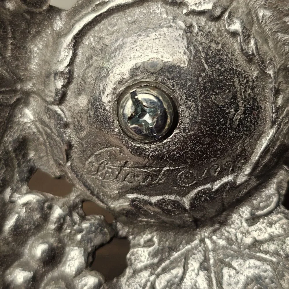 Vintage Arthur Court Grape Spiral Candle Holder Sand Cast Aluminum 1996